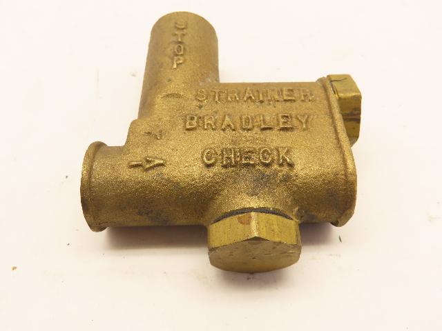 Bradley 118-039A Strainer Check Valve 1/2" NPT Brass