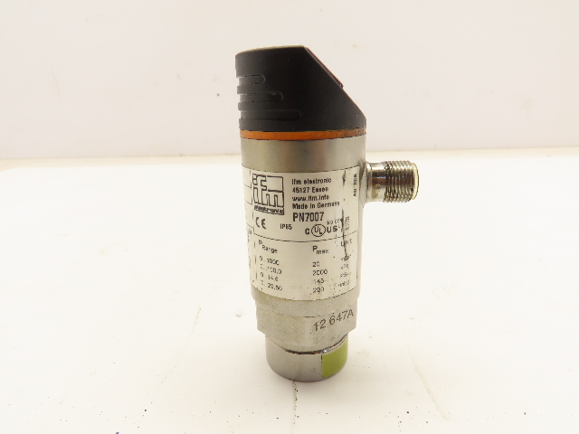IFM PN7007 Efector Pressure Sensor with Display 4 Pole M12 Connector