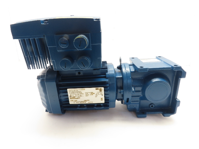 Sew 1/2 HP 9.1-55 RPM 30.68:1 Ratio Gear Motor W/Inverter MM03D-503-00 380-500V