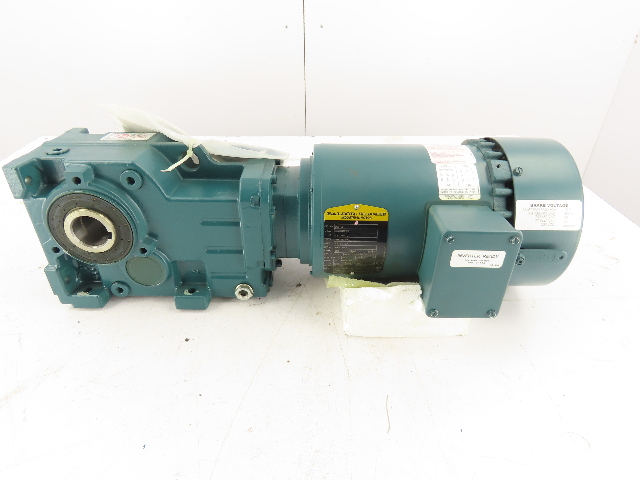 Baldor 1.5 HP Invertor Duty Gear Motor 26.43 RPM 66.60:1 Hollow Shaft Quantis