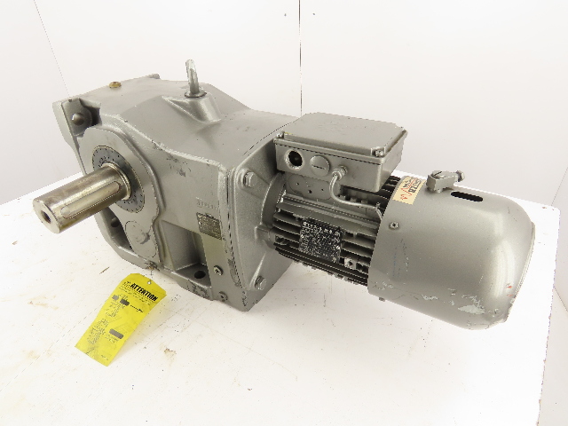 Nord 8.9RPM 195:1Ratio 1.5Hp Heli-Bev Right-Angle Invt Duty Gear Motor w/ Brake