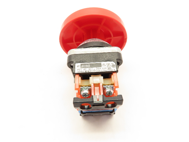 Fuji Electric AR30BOR-11R Red Push Button Command Switch w/ Contact Block
