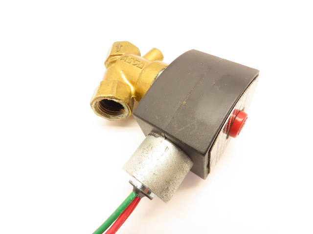 Asco EF8210G73 EF8016G1 3/8 NPT Nomally Closed Valve With 120V AC Solenoid Coil