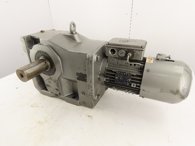 Nord 8.9RPM 195:1Ratio 2Hp Heli-Bev Right-Angle Invertor Duty Gear Motor Brake