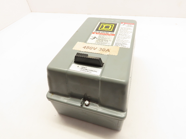 Square D 8536SCG3H20 Nema Size 1 Motor Starter W/Enclosure 10Hp 480V Coil