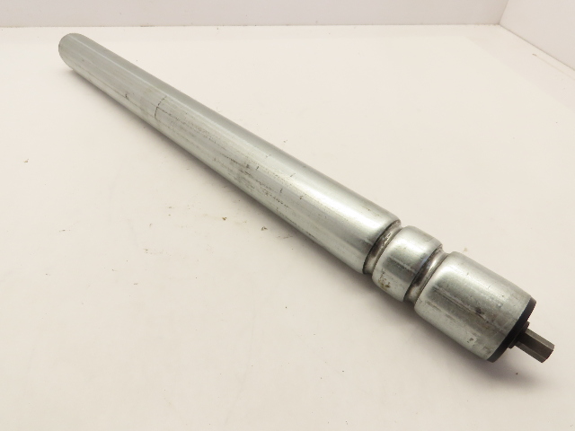 Gravity Conveyer Roller O-ring drive grooves 1.9" Dia x 24" B.F. 7/16" Hex axle