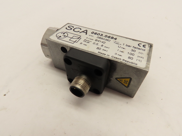SCA 0503.0594 PRESSURE SWITCH 1/4" NPTF 0.5 to 8 bar 7 to 116 Psi