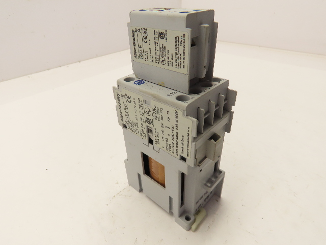 100-C12Z*10 AB Ser A Contactor 24V DC Coil w/ 100-F Aux Contact Block 24VDC Coil