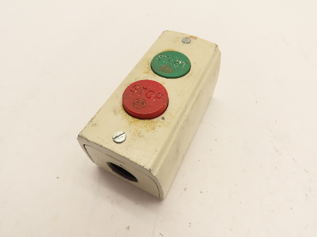 Allen Bradley 800-2SA Ser L Momentary Push Button Switch Station Box Start/Stop