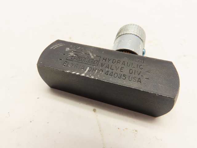 Parker F400S Hydraulic  Inline Flow Control Valve 1/4" NPT