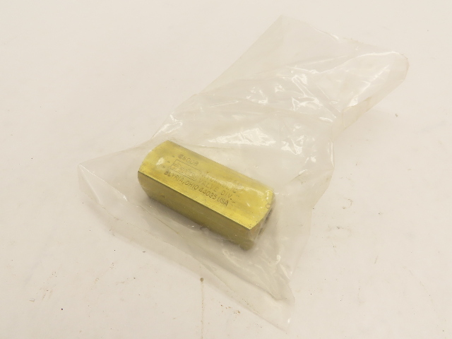 Parker C600B Hydraulic  Inline Check Valve 3/8" NPT Brass