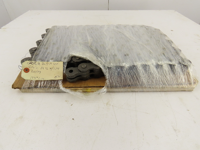 BL1234 BL12 Forklift Leaf Chain 1.5" pitch 17' 4" long  3x4 Lacing