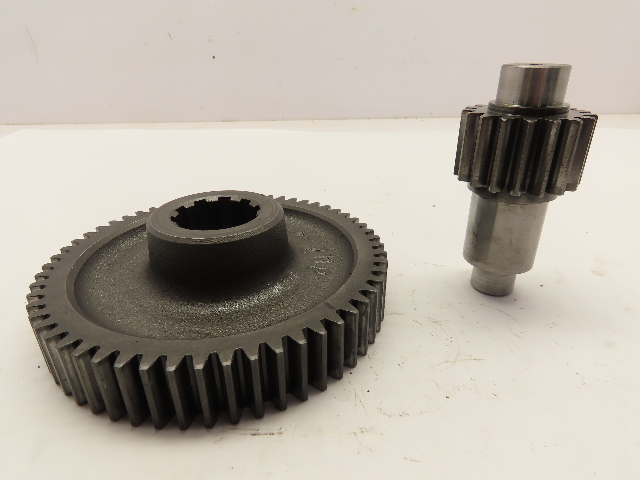 5-7/8"O.D. 58 Tooth to 17 Tooth Cast Iron Industrial Spur Gear Set 3.41:1 Ratio