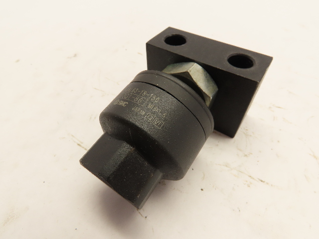 SMC M18x1.5 Rod End Floating Joint With Plate JAL63-18-150 USED