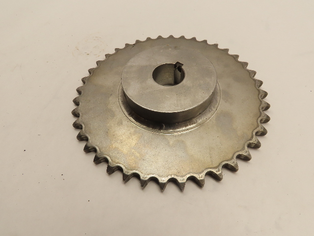 ANSI #40 Roller Chain Sprocket 36 Tooth Stainless Steel 1" Bore W/1/4" Key