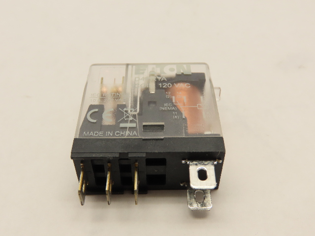 D4PR1A - Eaton General Purpose Relay 10A 120V Coil SPDT Plug-In D4 Series