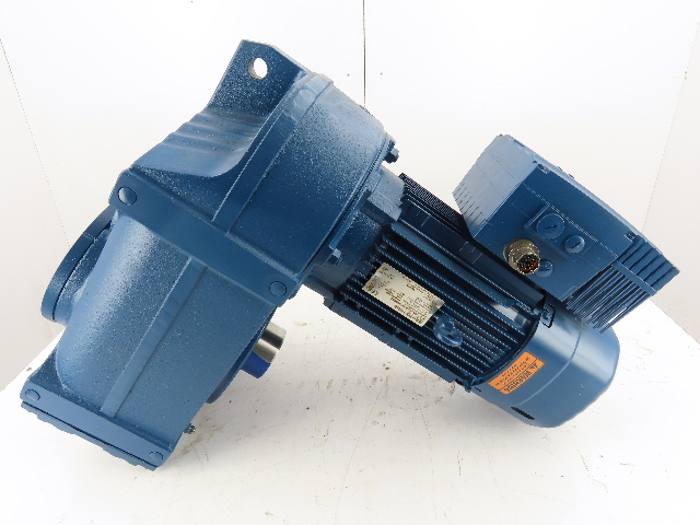 Sew Hollow Shaft Mounted Gear Motor 3Hp 197:1 Ratio Brake MM22D-503-00 Inverter