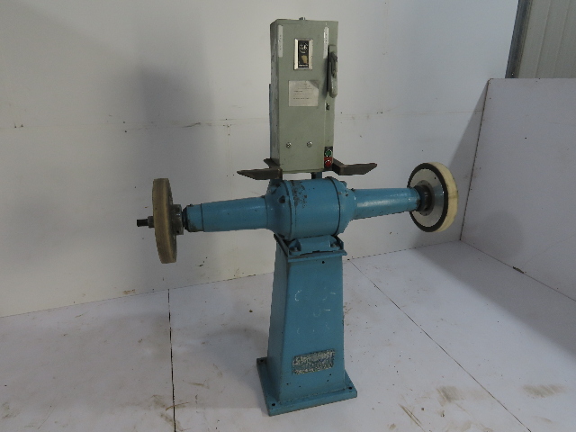 2 HP 1750 RPM 14" Pedestal Grinder/Buffer 57"wide 1-1/4"Arbor starter 230/460V