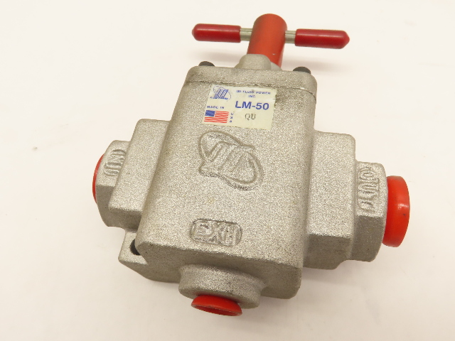 ISI Fluid Power LM-50 1/2-inch NPT pneumatic lockout/shut-off valve NEW