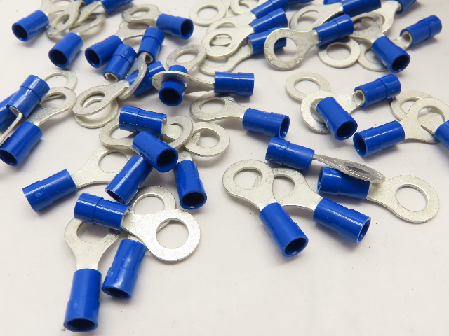 Molex RING INSULKRIMP 14-16 Awg Blue .265" hole Stud Size 1/4" (M6) Box of 1000