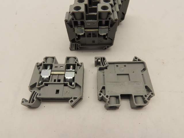 Eaton XBUT16 Lot of 8 DIN Rail Terminal Blocks 600v 101a 16-4Awg 14mm