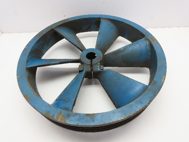 Quincy 244-1C 19-3/8" OD Cast Iron Air Compressor Flywheel 3-Groove 1.5" Bore
