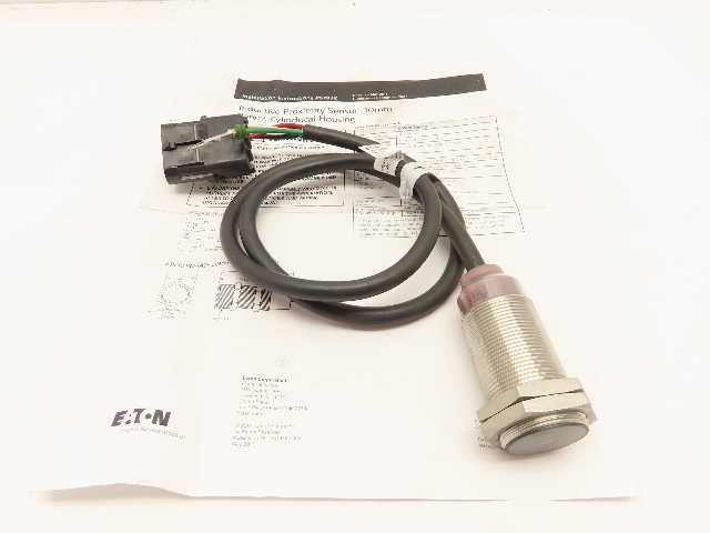 Eaton E57YED636W 30mm Tubular Inductive Prox Sensor NO & NC Contacts 10-55 VDC