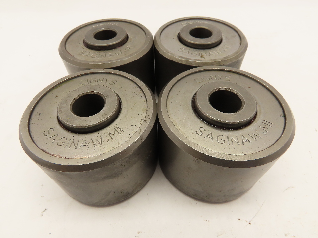 Cignys 2-3/4" O.D. Heavy Duty Trolley Conveyor Wheel 2" Wide 5/8" Axle Lot of 4
