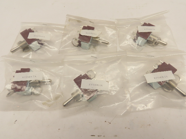 6 pc Eaton XTD4B3A Toggle Switch DPDT ON/OFF/ON 3 Position Maint 20A/125V Solder