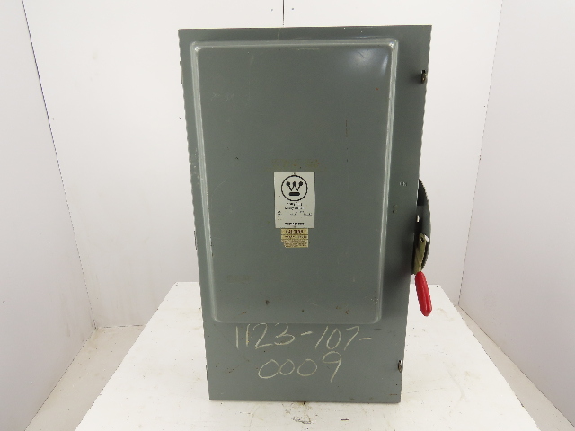 400A 3 Wire 240VAC 1000Hp  Fusible Safety Disconnect Switch