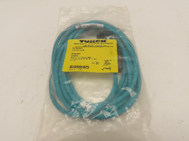 TURCK RJ45 RJ45 440-4M U-04975 4422M Cord Set Capped Ends Green Cord 4M Long