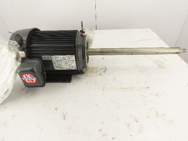 US Motors 5HP 3520 RPM TEFC 184ZJPZ Long Shaft Gusher Pump Motor