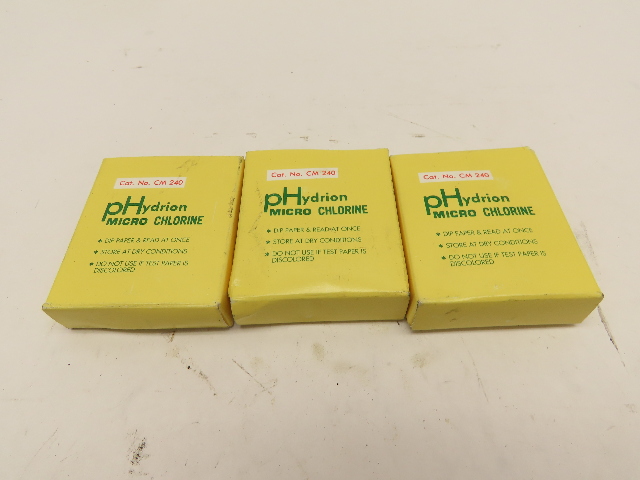 QTY 6 Micro Essential Lab Chlorine Test Paper Kit With Dispenser And Color Chart