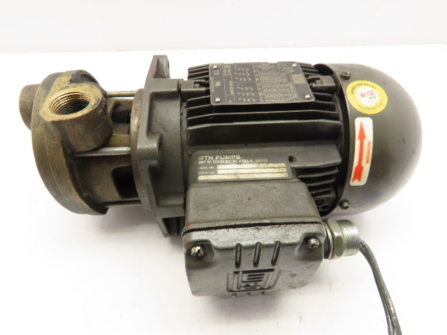 MTH Pumps T31B-AB Regenerative Turbine Pump 1/2HP 3phase TEFC 3/4" NPT Ports