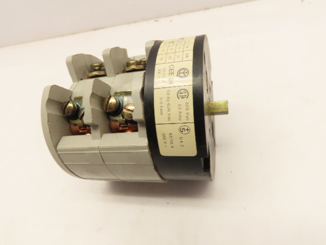 Bremas A6304 Series A 6300 4P 63A 600VAC CEE 24 Rotary Switch