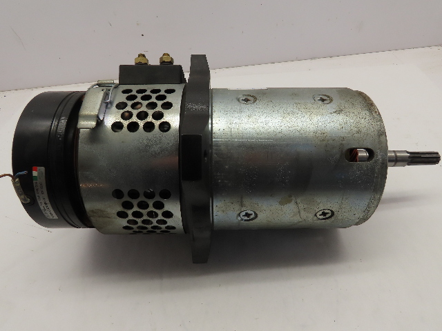 Iskra 8507622 AMP 2613 DC Motor 24V DC VDC 20 Amp 1700 RPM 1.7 KW with Brake