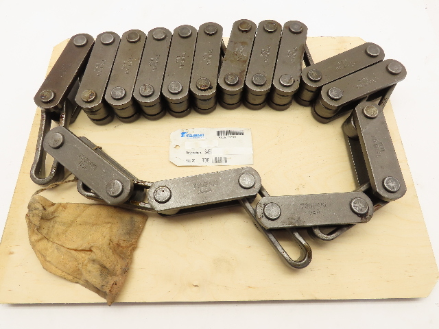 Tsubaki S-458 Drop-Forged Barloop/Bar-Link Rivetless Chain X458 Compatible