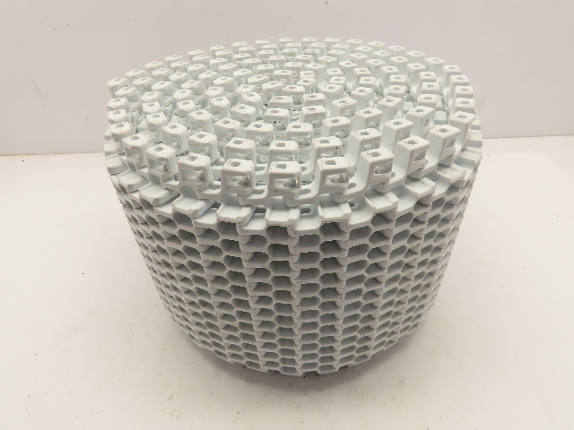 Intralox 2400 Series 1"P Radius Raised Rib Modular Plastic 8"W Conveyor Belt 10'