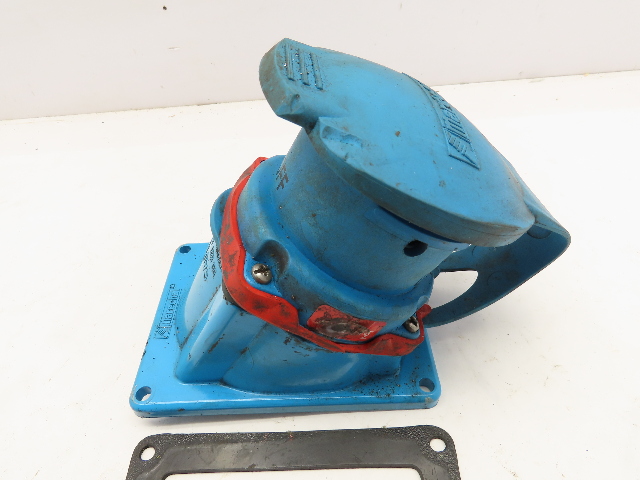Meltric 33-68043 DS Switch Rated Inlet Plug 60A 480V 3Ph W/Cracked Angle Base 3R