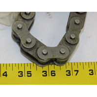 Rexnord 63-BC 0.75" Pitch Carbon Steel Side-flexing 63S Base TableTop Chain 10FT
