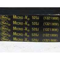 Gates 520J10 Belt Micro-V 10 Rib Belt 52 Inches 1321MM
