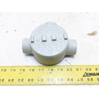 Appleton GR-EFHC Conduit Outlet Box Explosion Proof Type T  1"NPT Hubs Aluminum