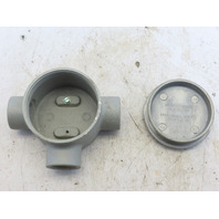 Appleton GR-EFHC Conduit Outlet Box Explosion Proof Type T  1"NPT Hubs Aluminum