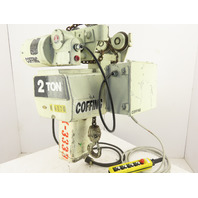Coffing 2 Ton 2-Speed Chain Hoist 5/16 FPM 20'Lift Power Trolley