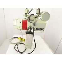 Coffing 2 Ton 2-Speed Chain Hoist 5/16 FPM 20'Lift Power Trolley
