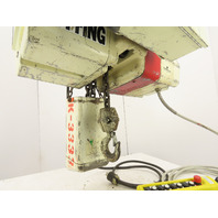 Coffing 2 Ton 2-Speed Chain Hoist 5/16 FPM 20'Lift Power Trolley