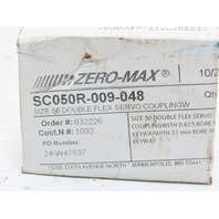 Size 50 Double Flex Servo Shaft Coupling 5/8" 22MM