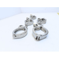 QTY 5 Tri Clamp Stainless Steel 304 Sanitary Pipe Fittings Tri Clamp Clover 2"