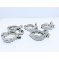 QTY 5 Tri Clamp Stainless Steel 304 Sanitary Pipe Fittings Tri Clamp Clover 2"