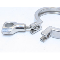 QTY 4 Tri Clover 3" Clamps Stainless Steel 304 Sanitary Pipe Fittings